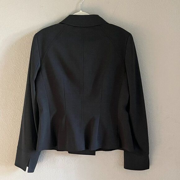 WWORTH Gray Wool Long Sleeve Button Down  Blazer size 8 - Picture 3 of 16
